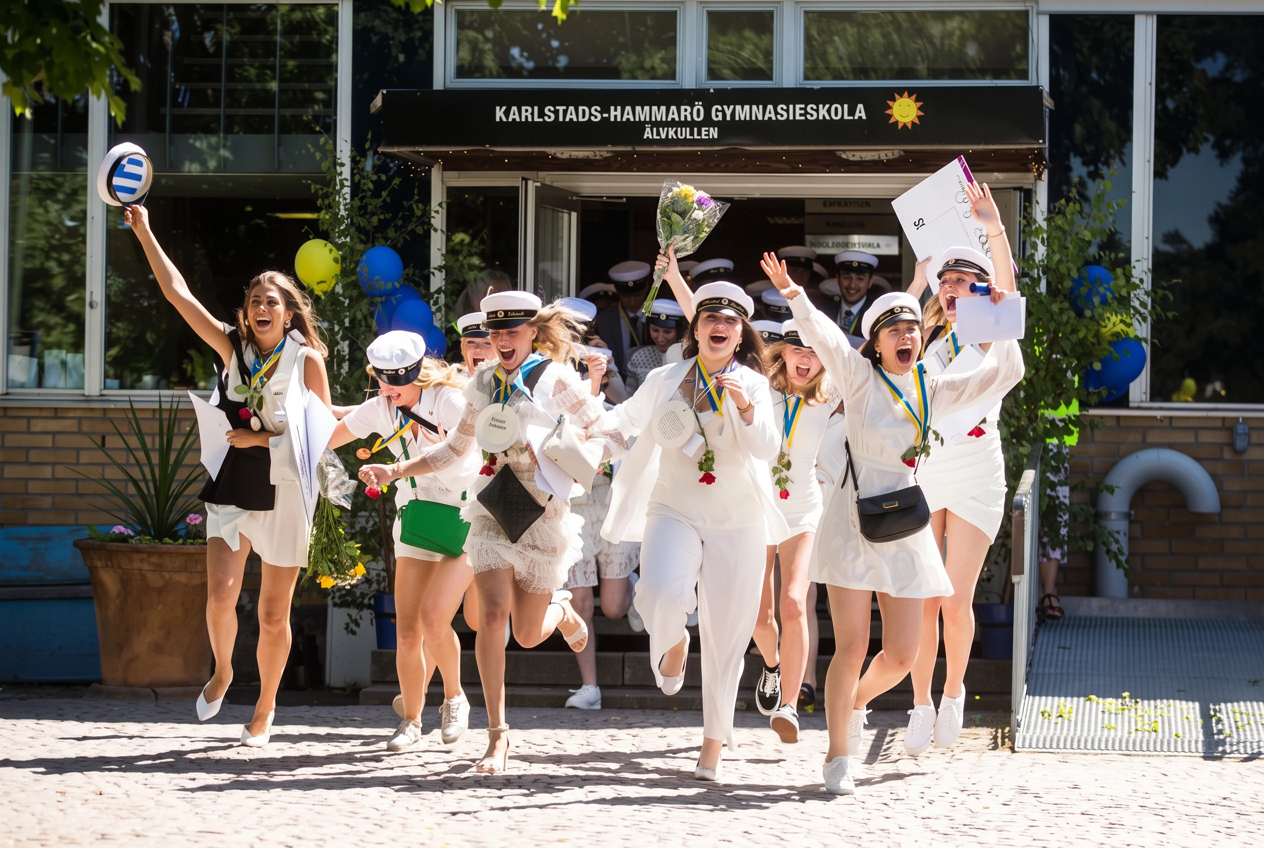 Studentflak i Karlstad med Grymstudent